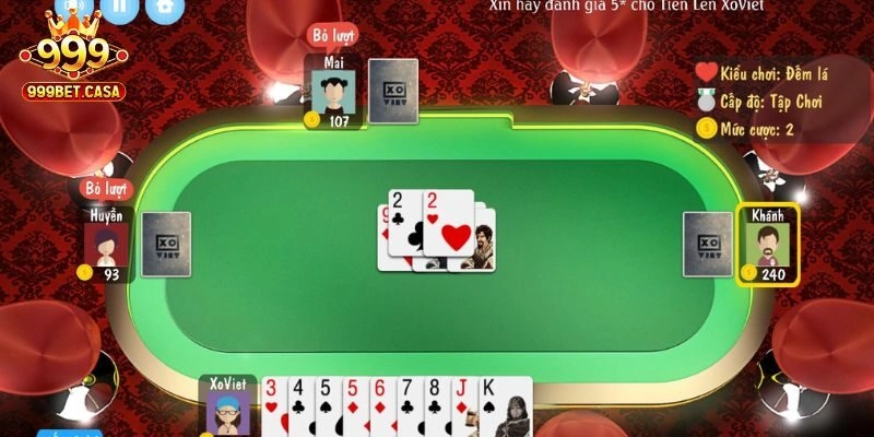 Luật game bài tiến lên cơ bản người chơi cần biết